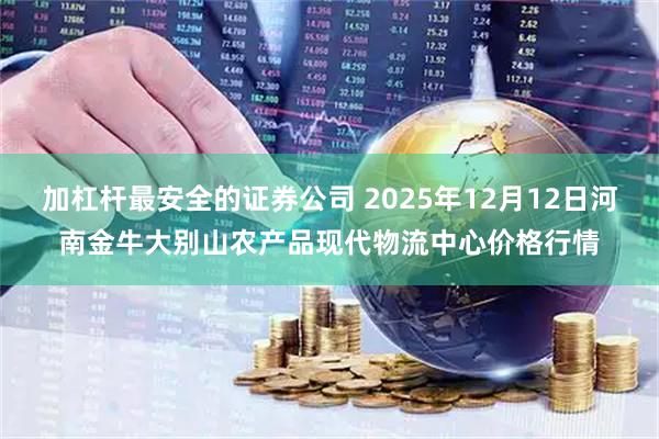 加杠杆最安全的证券公司 2025年12月12日河南金牛大别山农产品现代物流中心价格行情