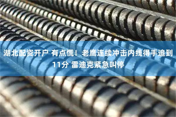 湖北配资开户 有点慌！老鹰连续冲击内线得手追到11分 雷迪克紧急叫停